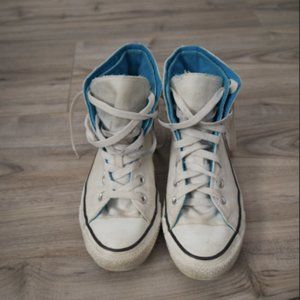 Hi-top White Converse